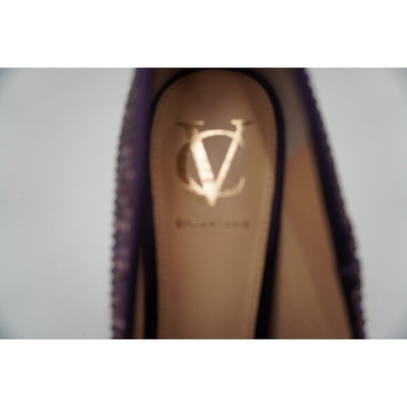 VC Signature “Precious” Purple Embellished Heels Size 7B - Picture 7 of 11